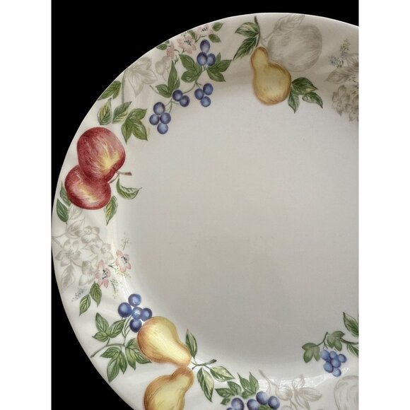 2 Corelle Chutney Fruit Garland Swirl Dinner Plates Made In USA 10.25" - Picture 4 of 5